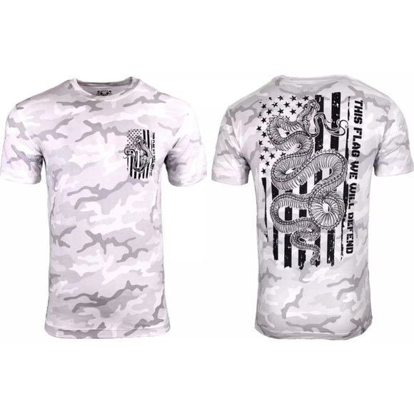 HOWITZER Other - HOWITZER Men's T-Shirt DEFEND FLAG Military Grunt White S M L XL 2XL 3XL 4XL